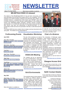 NEWSLETTER MS.NETGrid OGSI 2.0 released Issue 18, April 2004