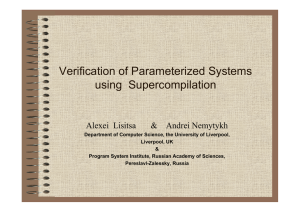 Verification of Parameterized Systems using  Supercompilation
