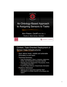 An Ontology-Based Approach to Assigning Sensors to Tasks Context: Task-Oriented Deployment of