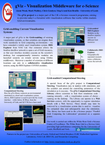 Visualization gViz - Middleware for e-Science
