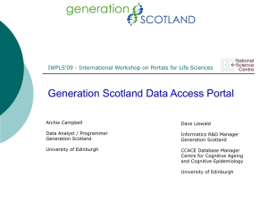 Generation Scotland Data Access Portal