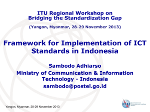 Framework for Implementation of ICT Standards in Indonesia