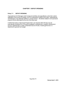 CHAPTER 7: DEFICIT SPENDING