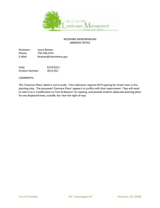 REZONING MEMORANDUM ARBORIST OFFICE Reviewer: