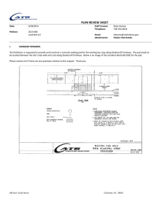 PLAN REVIEW SHEET
