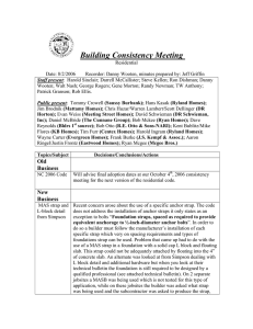 Building Consistency Meeting