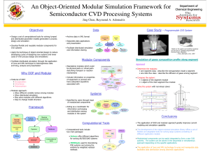 An Object-Oriented Modular Simulation Framework for Semiconductor CVD Processing Systems Case Study