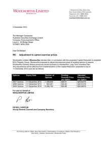 3 December 2012 The Manager Companies Australian Securities Exchange Limited