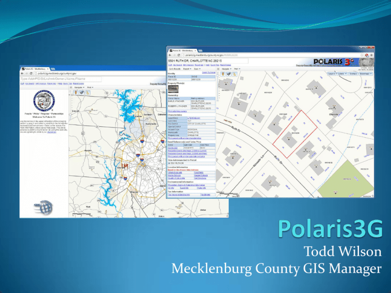Mecklenburg County Gis Polaris Todd Wilson Mecklenburg County Gis Manager