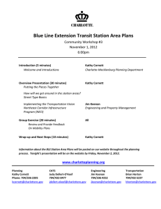 Blue Line Extension Transit Station Area Plans Community Workshop #3 6:00pm