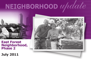 East Forest Neighborhood, Phase 2 July 2011