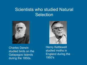 Scientists who studied Natural Selection