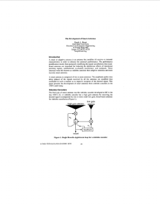 The Development of Smart Antennas L. UT