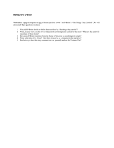 Homework: O’Brien