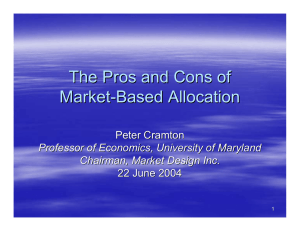 The Pros and Cons of Market - Based Allocation