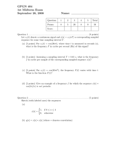 GPGN 404 1st Midterm Exam September 26, 2008 Name: