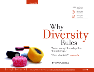 Diversity Why Rules