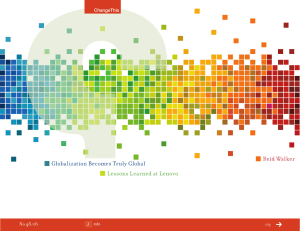 Reid Walker Globalization Becomes Truly Global Lessons Learned at Lenovo 48.06