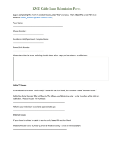 EMU Cable Issue Submission Form