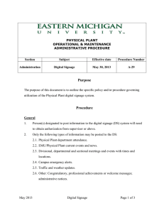 PHYSICAL PLANT OPERATIONAL &amp; MAINTENANCE ADMINISTRATIVE PROCEDURE