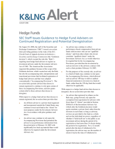Alert K&amp;LNG Hedge Funds