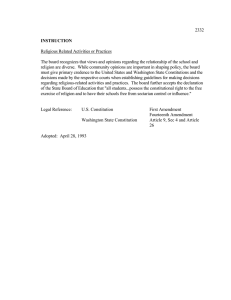 2332 Religious Related Activities or Practices