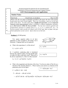 6.013 Electromagnetics and Applications Student Name: