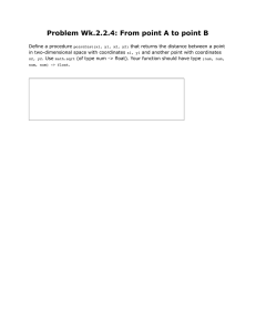 Problem Wk.2.2.4: From point A to point B