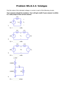 Problem Wk.8.3.4: Volatges