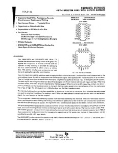 SN54LS670/SN74LS670 4-by-4 Register File Datasheet