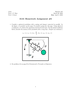 16.61 Homework Assignment #6