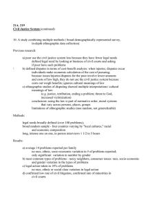 21A. 219 Civil Justice System in-depth