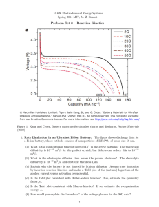 Problem  Set  3  –  Reaction ... 10.626 Electrochemical Energy Systems Spring 2014 MIT, M. Z. Bazant