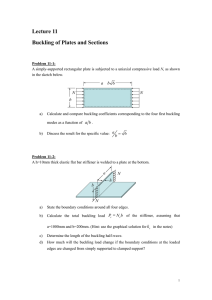 Lecture 11 Buckling of  Plates and Sections b a
