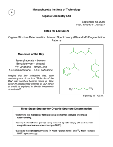 Massachusetts Institute of Technology 4 Organic Chemistry 5.13 Notes for Lecture #4