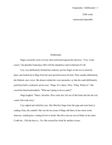 Onoprienko / Deliberately / 1  2300 words manuscript disposable