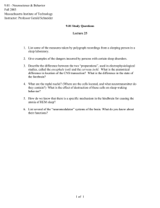 9.01 - Neuroscience &amp; Behavior Fall 2003 Massachusetts Institute of Technology