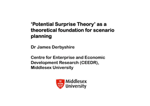 ‘Potential Surprise Theory’ as a theoretical foundation for scenario planning Dr