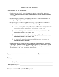CONFIDENTIALITY ASSURANCE  Please check each box and sign at bottom.