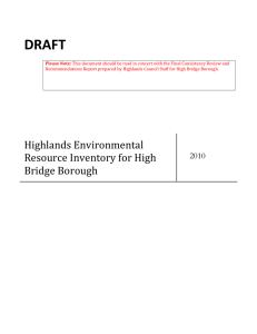 DRAFT    Highlands Environmental  Resource Inventory for High 