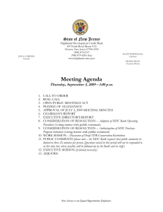 Meeting Agenda State of New Jersey