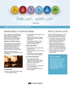 Simple Steps to Improve Sleep Pack a Smart Lunch March 2012