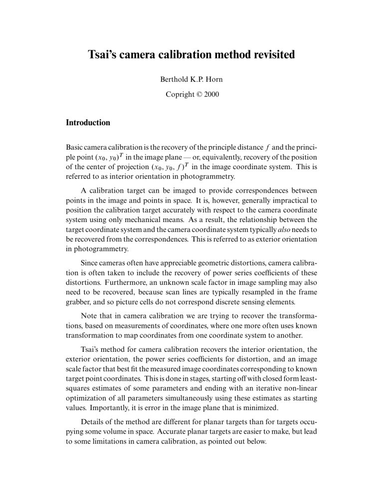 Tsai’s Introduction