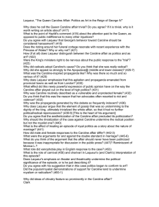 Laqueur, &#34;The Queen Caroline Affair: Politics as Art in the...  Why does he call the Queen Caroline affair trivial? Do...