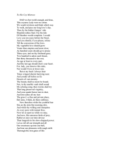 To His Coy Mistress HAD we but world enough, and time,