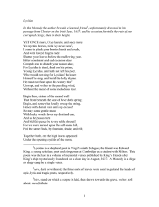 Lycidas Poem by John Milton: Elegy & Clergy Corruption