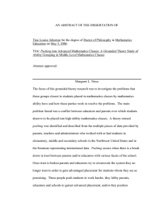 AN ABSTRACT OF THE DISSERTATION OF
