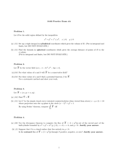 18.02  Practice  Exam  4A Problem  1.