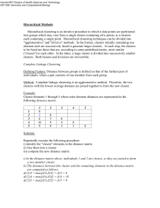 Hierarchical Methods
