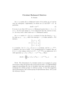 Circulant  Hadamard  Matrices